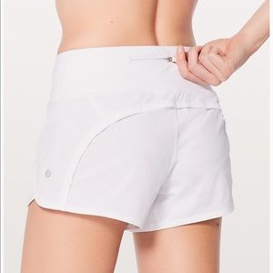 White lululemon shorts